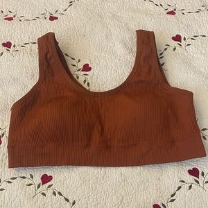 Torrid Lightly Lined Ribbed Bralette Toffee Brown 4/4X
